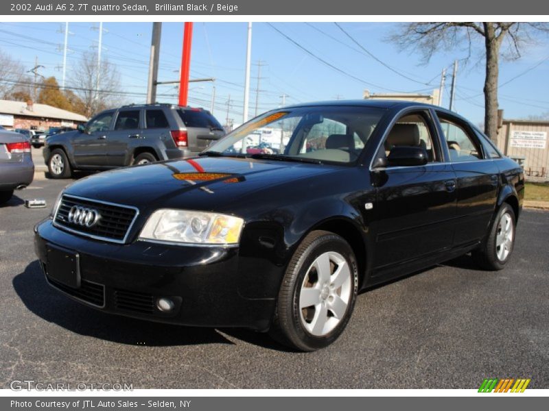 Brilliant Black / Beige 2002 Audi A6 2.7T quattro Sedan