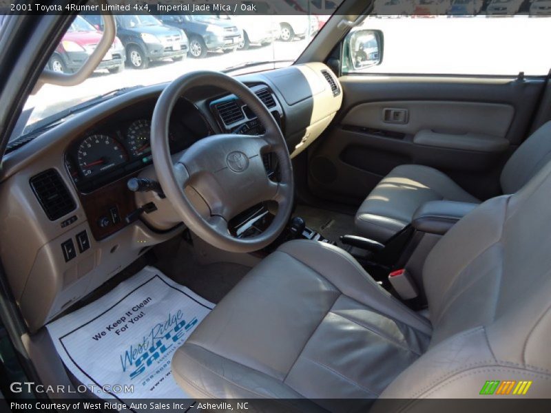 Imperial Jade Mica / Oak 2001 Toyota 4Runner Limited 4x4