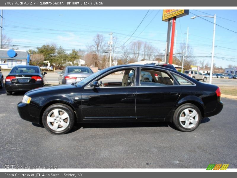 Brilliant Black / Beige 2002 Audi A6 2.7T quattro Sedan
