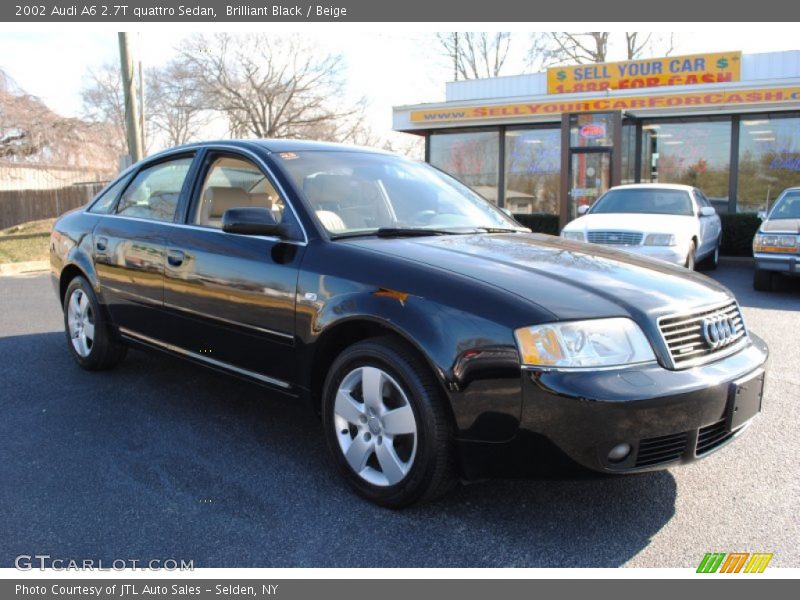 Brilliant Black / Beige 2002 Audi A6 2.7T quattro Sedan