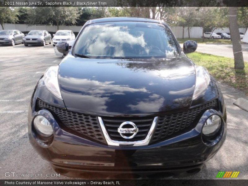Sapphire Black / Black/Silver Trim 2011 Nissan Juke SV