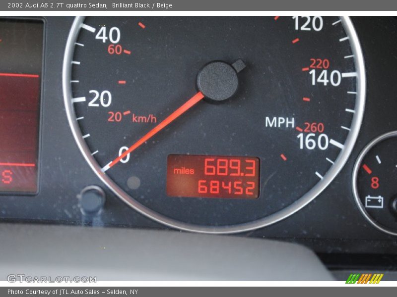 Brilliant Black / Beige 2002 Audi A6 2.7T quattro Sedan