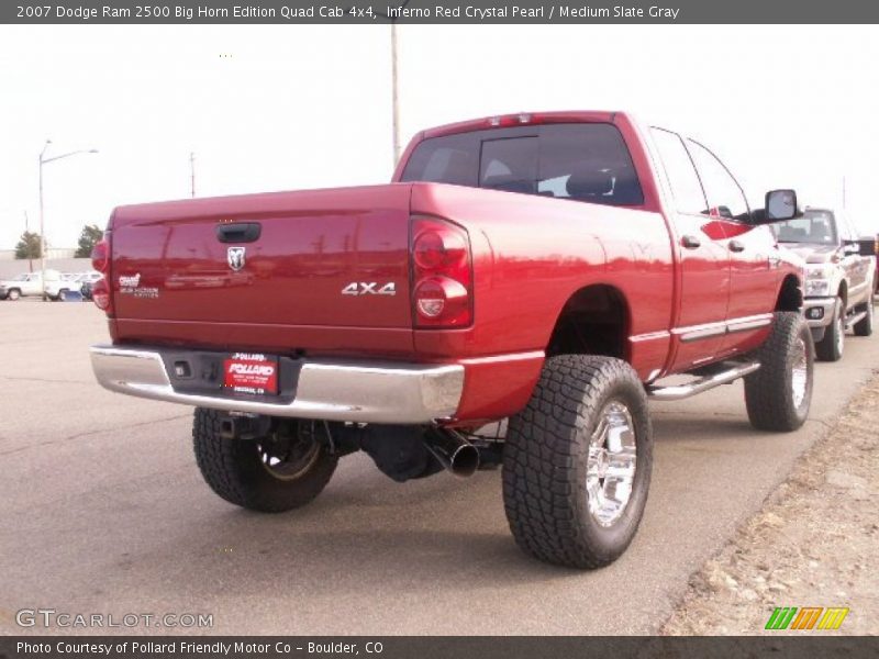 Inferno Red Crystal Pearl / Medium Slate Gray 2007 Dodge Ram 2500 Big Horn Edition Quad Cab 4x4