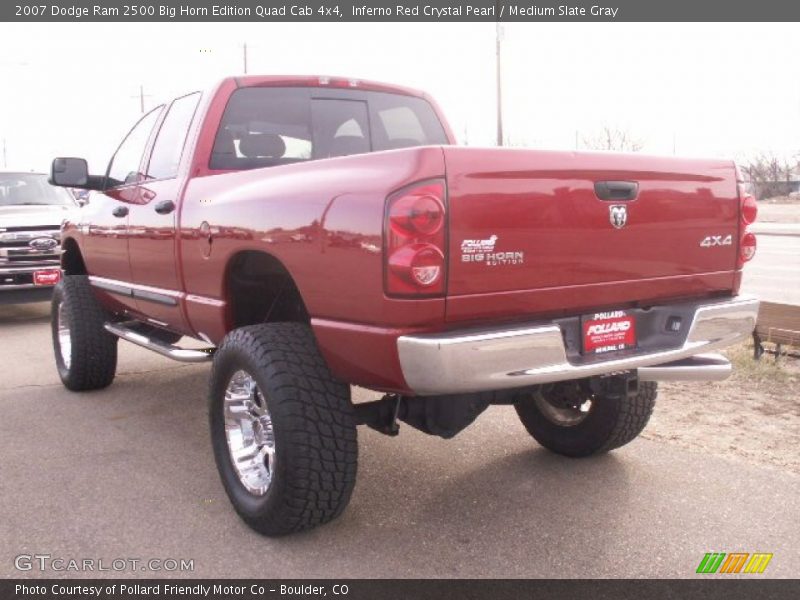 Inferno Red Crystal Pearl / Medium Slate Gray 2007 Dodge Ram 2500 Big Horn Edition Quad Cab 4x4