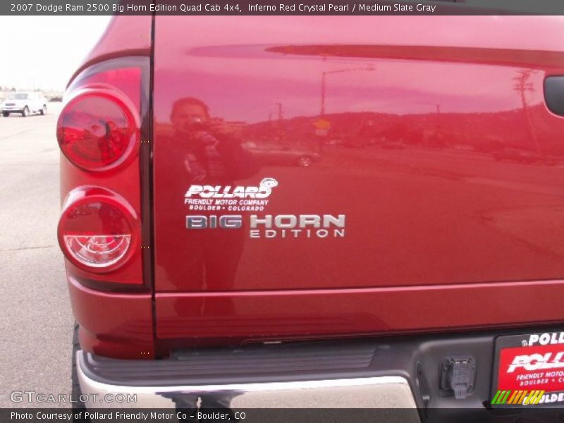 Inferno Red Crystal Pearl / Medium Slate Gray 2007 Dodge Ram 2500 Big Horn Edition Quad Cab 4x4