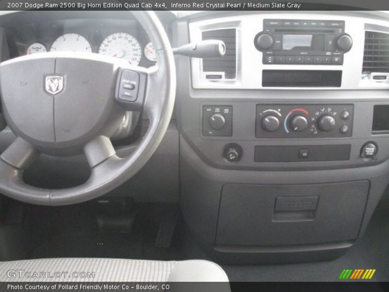 Inferno Red Crystal Pearl / Medium Slate Gray 2007 Dodge Ram 2500 Big Horn Edition Quad Cab 4x4