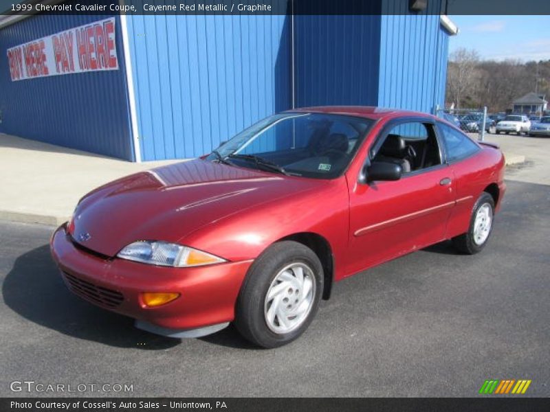 Cayenne Red Metallic / Graphite 1999 Chevrolet Cavalier Coupe