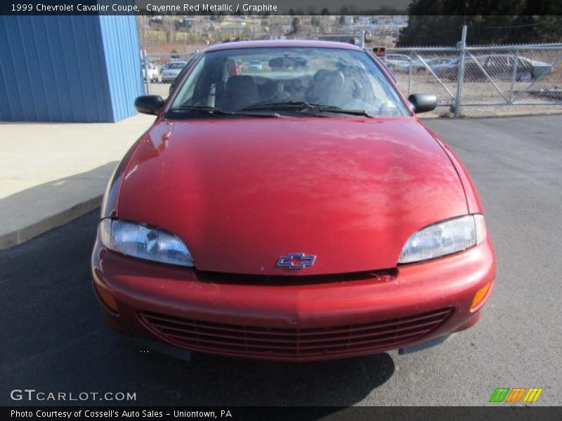 Cayenne Red Metallic / Graphite 1999 Chevrolet Cavalier Coupe