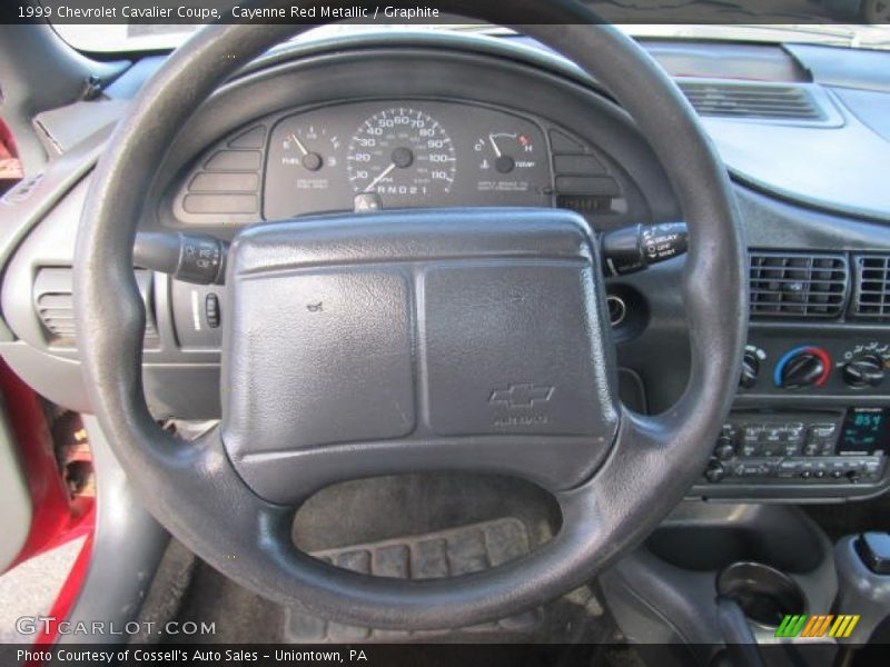 Cayenne Red Metallic / Graphite 1999 Chevrolet Cavalier Coupe