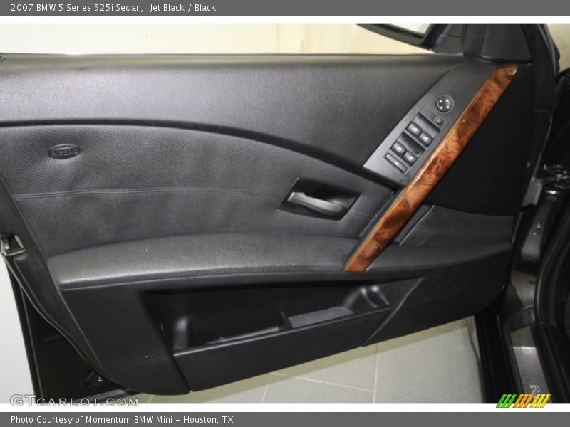 Jet Black / Black 2007 BMW 5 Series 525i Sedan