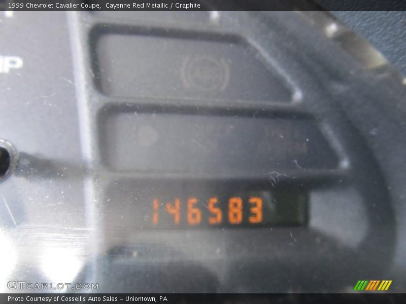 Cayenne Red Metallic / Graphite 1999 Chevrolet Cavalier Coupe