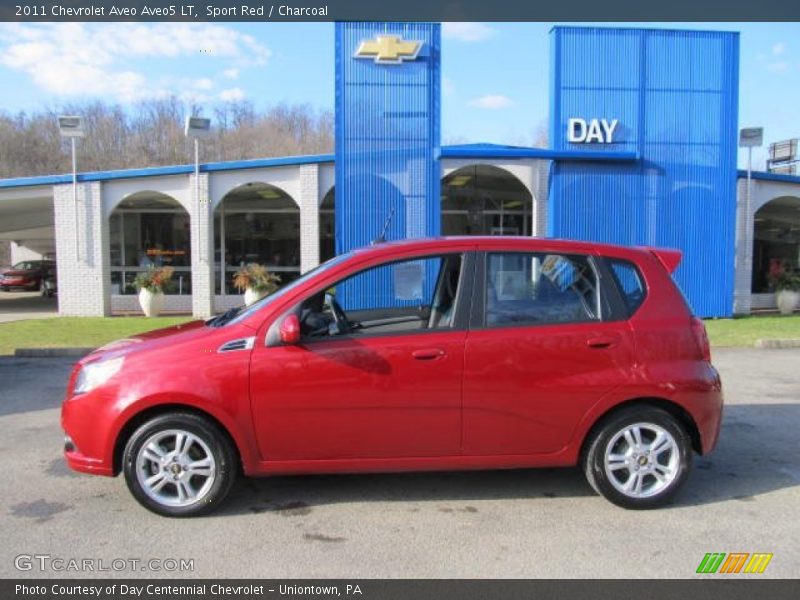 Sport Red / Charcoal 2011 Chevrolet Aveo Aveo5 LT