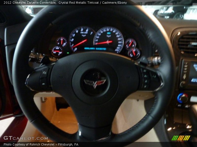 Crystal Red Metallic Tintcoat / Cashmere/Ebony 2012 Chevrolet Corvette Convertible