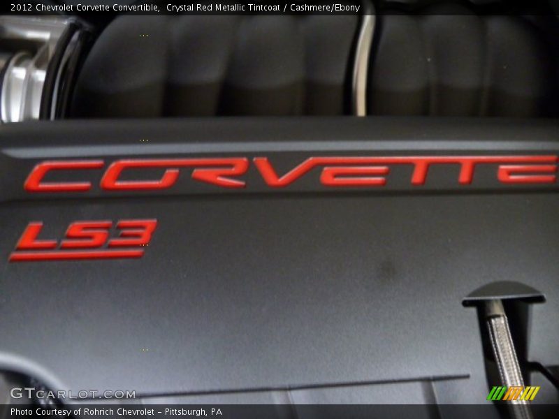 Crystal Red Metallic Tintcoat / Cashmere/Ebony 2012 Chevrolet Corvette Convertible