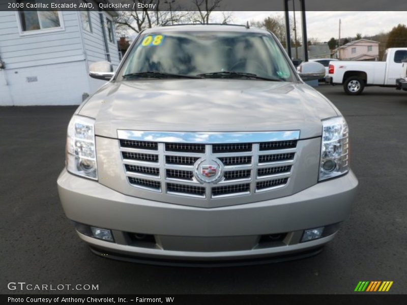 Quicksilver / Ebony 2008 Cadillac Escalade AWD