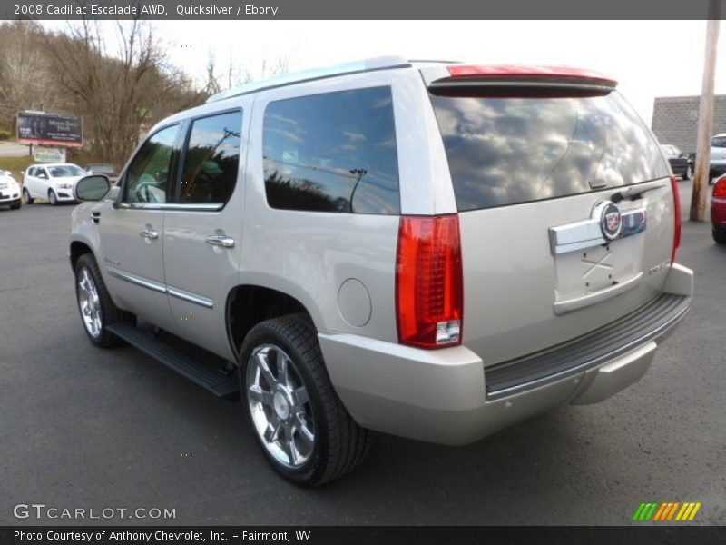 Quicksilver / Ebony 2008 Cadillac Escalade AWD