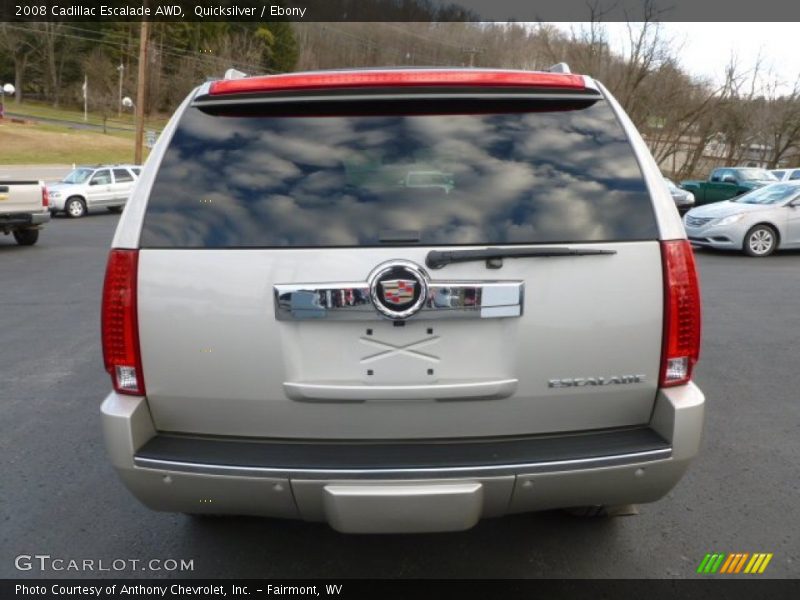 Quicksilver / Ebony 2008 Cadillac Escalade AWD