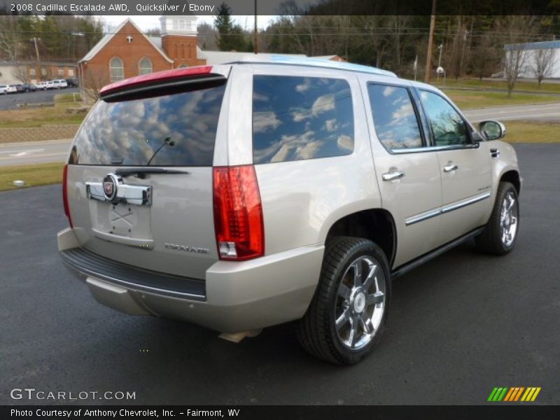 Quicksilver / Ebony 2008 Cadillac Escalade AWD