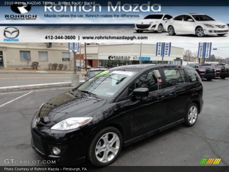 Brilliant Black / Black 2010 Mazda MAZDA5 Touring