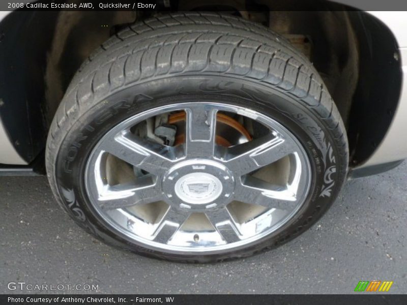 Quicksilver / Ebony 2008 Cadillac Escalade AWD