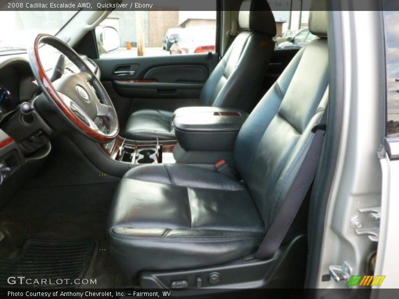 Quicksilver / Ebony 2008 Cadillac Escalade AWD