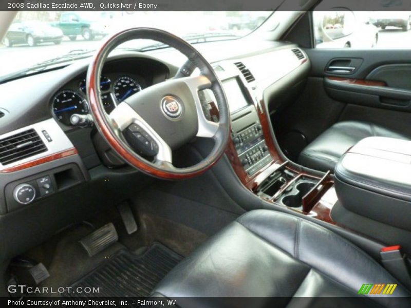 Quicksilver / Ebony 2008 Cadillac Escalade AWD