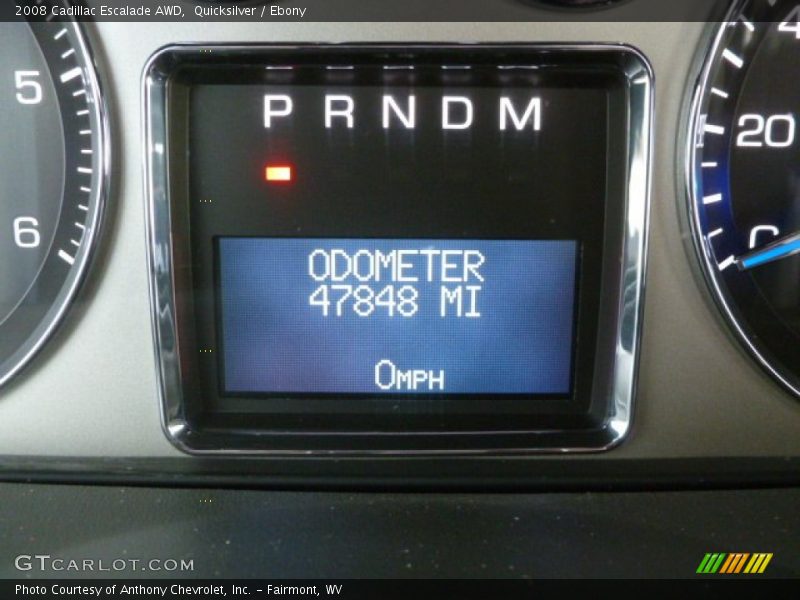 Quicksilver / Ebony 2008 Cadillac Escalade AWD