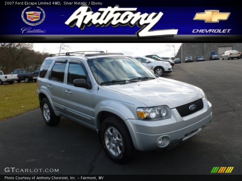 Silver Metallic / Ebony 2007 Ford Escape Limited 4WD