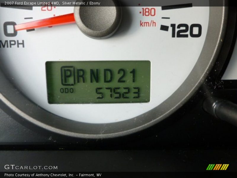 Silver Metallic / Ebony 2007 Ford Escape Limited 4WD
