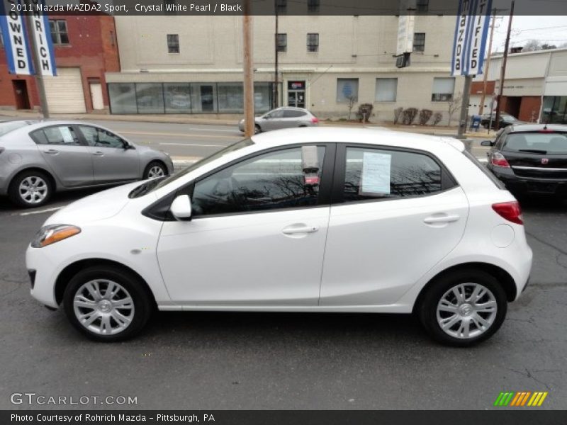 Crystal White Pearl / Black 2011 Mazda MAZDA2 Sport