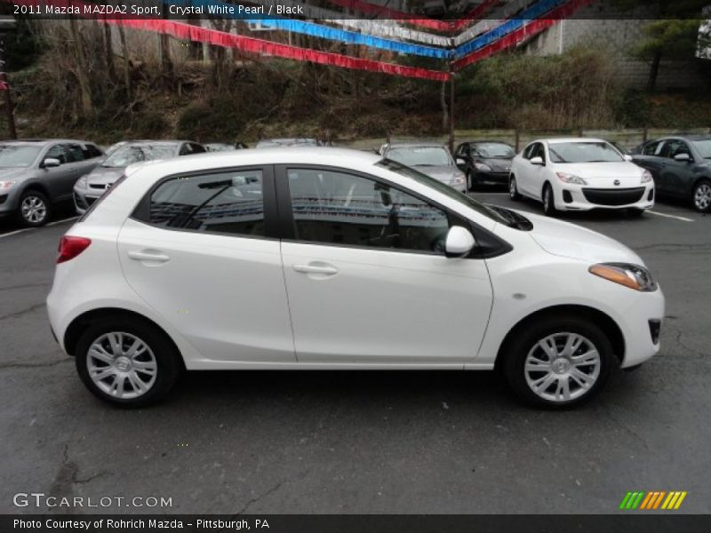 Crystal White Pearl / Black 2011 Mazda MAZDA2 Sport
