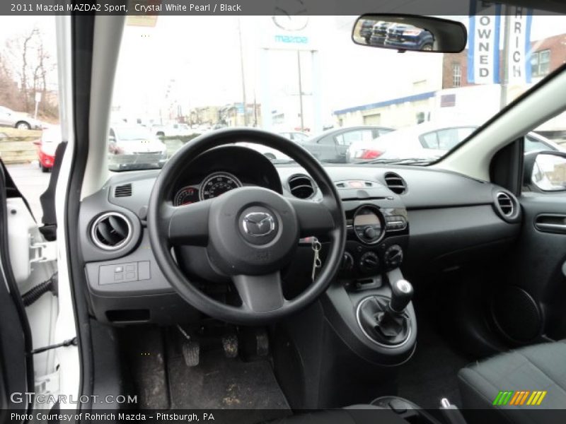 Crystal White Pearl / Black 2011 Mazda MAZDA2 Sport
