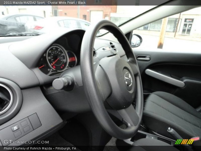 Crystal White Pearl / Black 2011 Mazda MAZDA2 Sport