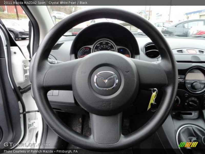 Crystal White Pearl / Black 2011 Mazda MAZDA2 Sport