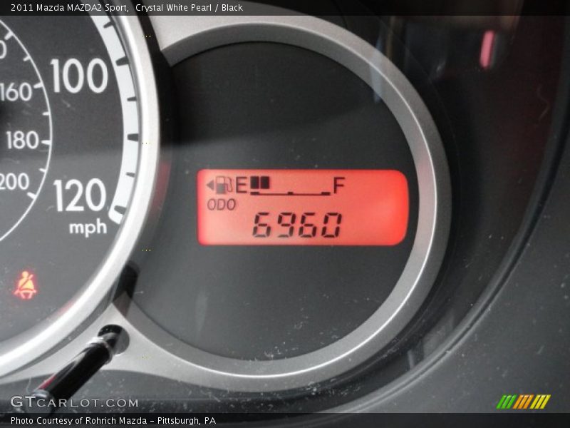 Crystal White Pearl / Black 2011 Mazda MAZDA2 Sport