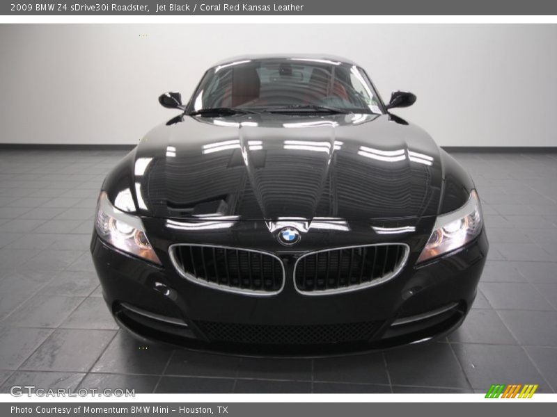 Jet Black / Coral Red Kansas Leather 2009 BMW Z4 sDrive30i Roadster