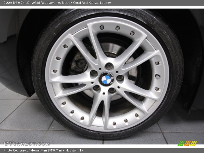 Jet Black / Coral Red Kansas Leather 2009 BMW Z4 sDrive30i Roadster