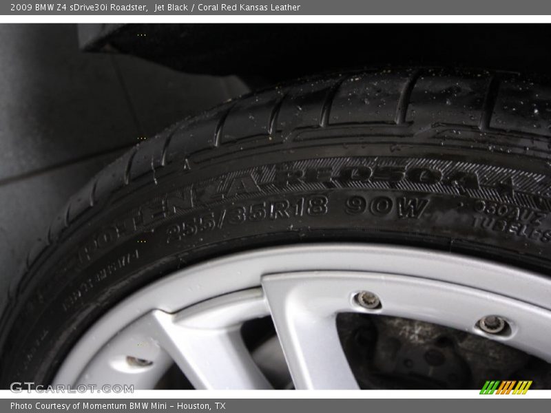 Jet Black / Coral Red Kansas Leather 2009 BMW Z4 sDrive30i Roadster