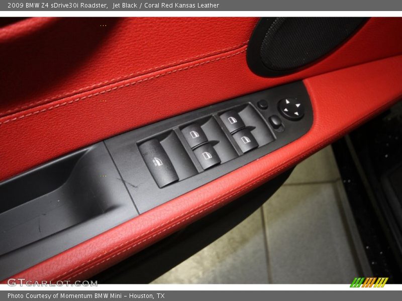Jet Black / Coral Red Kansas Leather 2009 BMW Z4 sDrive30i Roadster