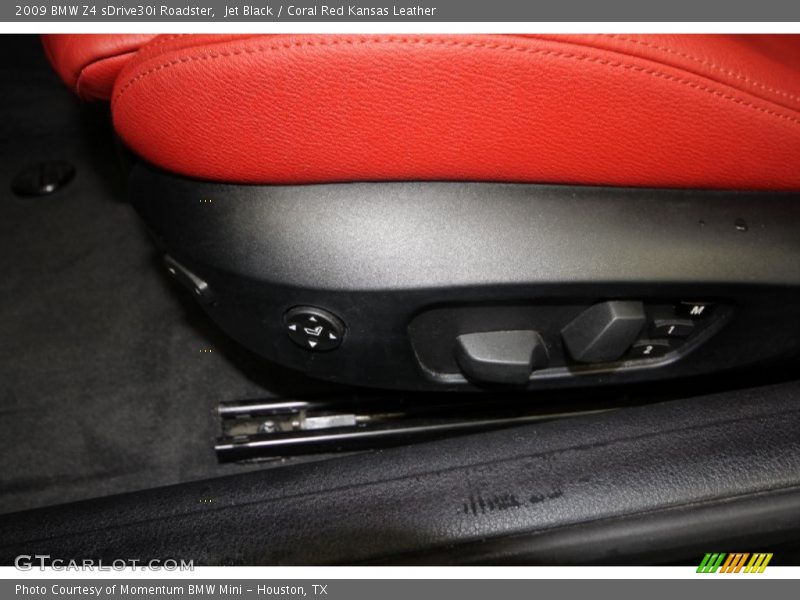 Jet Black / Coral Red Kansas Leather 2009 BMW Z4 sDrive30i Roadster
