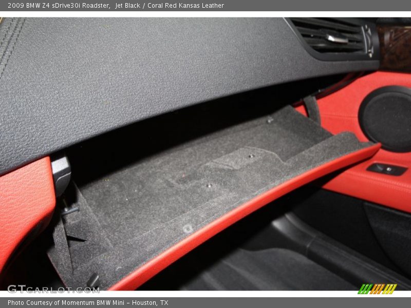 Jet Black / Coral Red Kansas Leather 2009 BMW Z4 sDrive30i Roadster