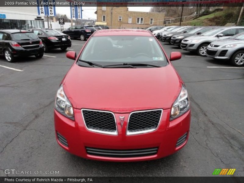 Red Hot Metallic / Ebony 2009 Pontiac Vibe