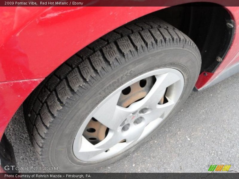 Red Hot Metallic / Ebony 2009 Pontiac Vibe