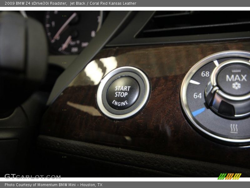 Jet Black / Coral Red Kansas Leather 2009 BMW Z4 sDrive30i Roadster