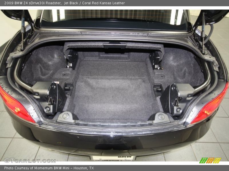 Jet Black / Coral Red Kansas Leather 2009 BMW Z4 sDrive30i Roadster