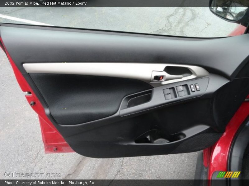 Red Hot Metallic / Ebony 2009 Pontiac Vibe