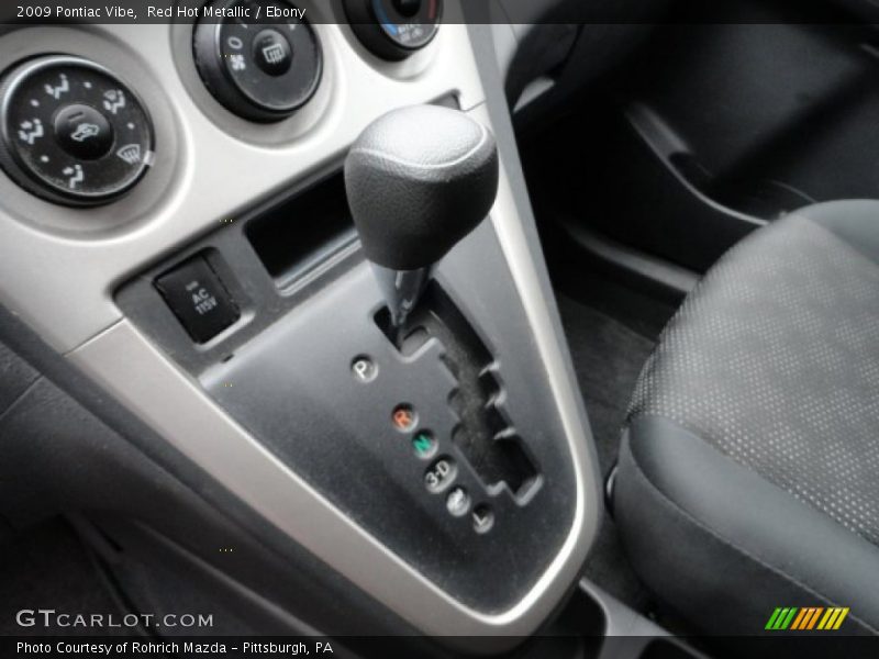 Red Hot Metallic / Ebony 2009 Pontiac Vibe