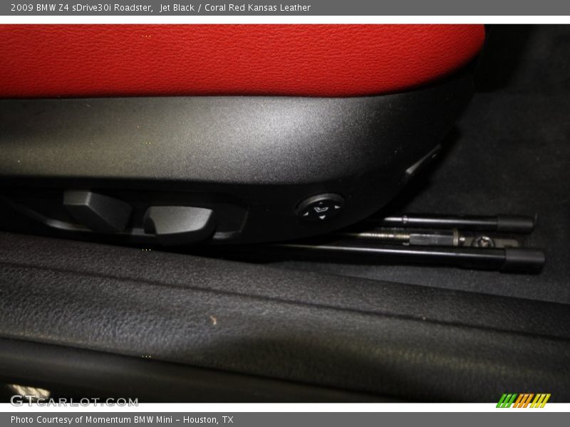 Jet Black / Coral Red Kansas Leather 2009 BMW Z4 sDrive30i Roadster