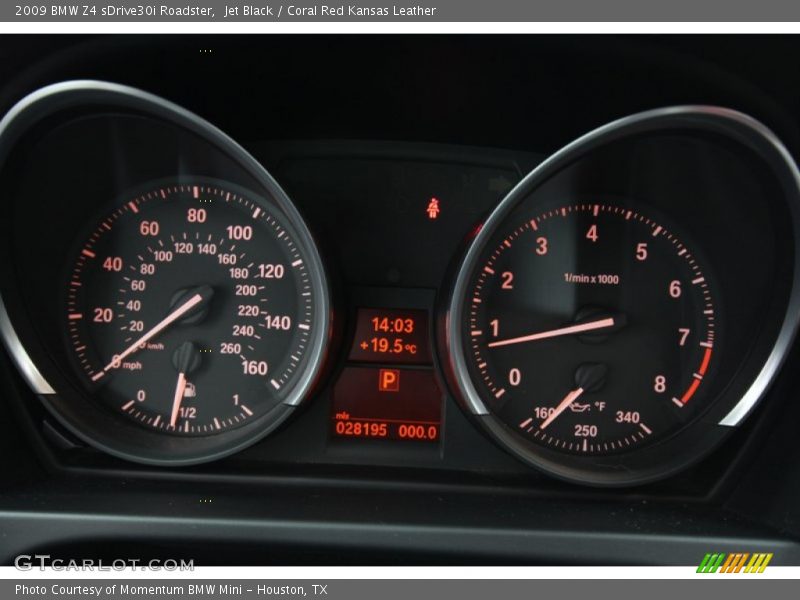 Jet Black / Coral Red Kansas Leather 2009 BMW Z4 sDrive30i Roadster