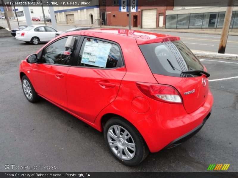 True Red / Black 2012 Mazda MAZDA2 Touring